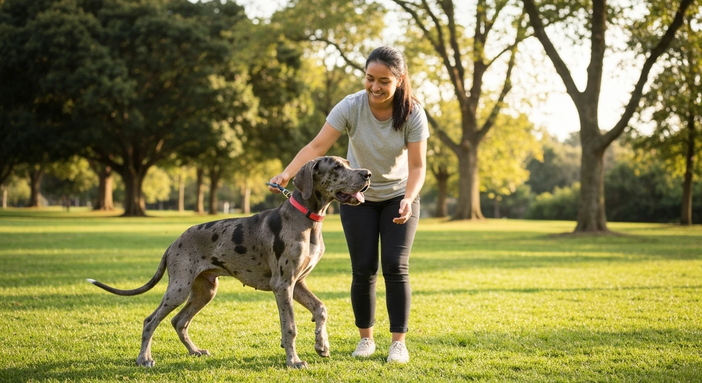 Eduquer un Dogue Allemand : douceur et fermete